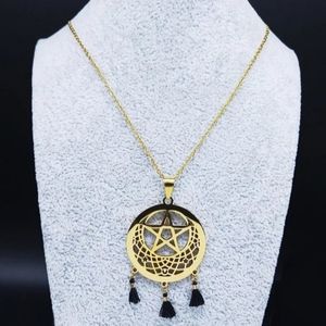 Witchcraft Pentagram Dreamcatcher Pendant NK